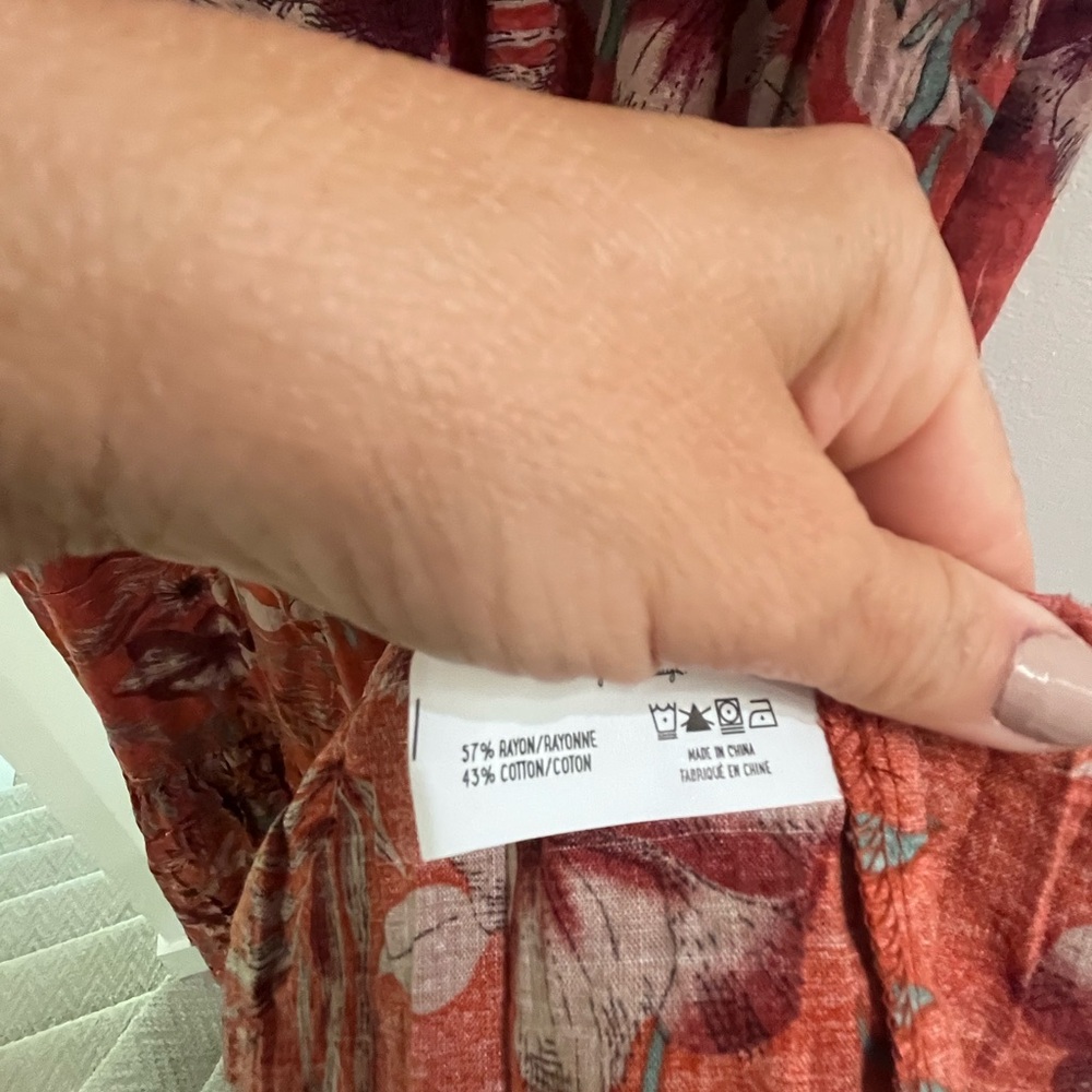 NATURAL LIFE Floral Orange Maxi Dress - Picture 4 of 5